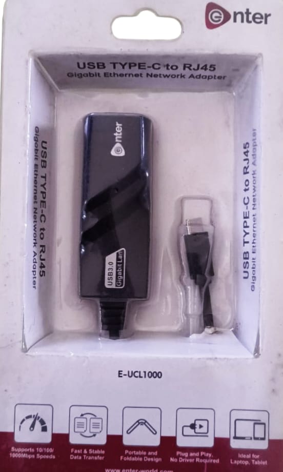 USB TYPE C TO RJ 45